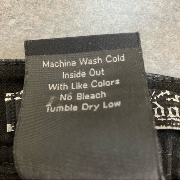 Source of Wisdom Size 24 Black English Bootcut Jeans Inseam 32 - Picture 7 of 8